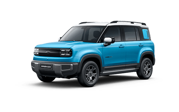 THE ALL-NEW SPARK EUV - Sea Blue with Polar White Roof