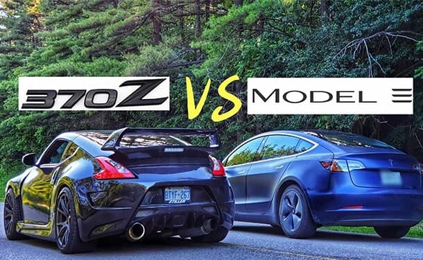 تسلا ونيسان في سباق سحب