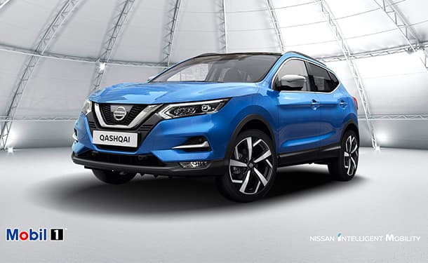 سياره-نيسان-قشقاي-زرقاء-معرض