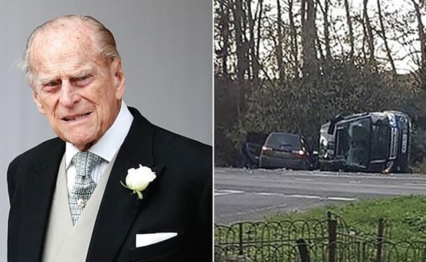 -حادثه-سيارات-اشجار-طريق-الأمير-فيليب 