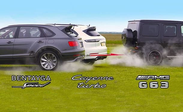 G63 من مرسيدس-AMG، و بورشه كايين تربو