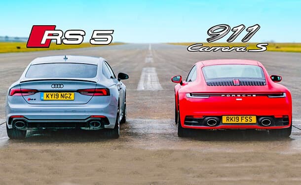 أودي RS5 وبورشه 911