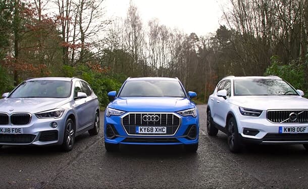 مقارنة بين BMW X1 وأودي Q3 وفولفو XC40
