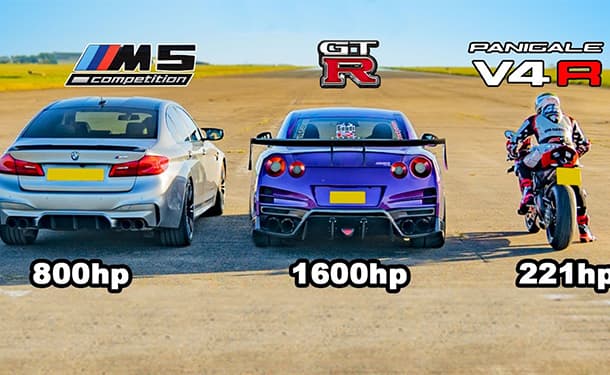 نيسان GT-R وبي ام دبليو ودوكاتي