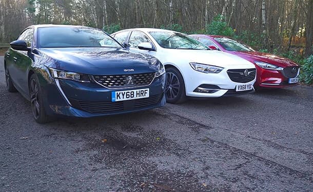 مقارنة بين بيجو 508 واوبل انسيجنيا ومازدا 6