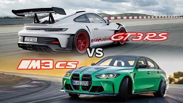 شاهد: من الأسرع.. BMW M3 CS أم بورشه 911 GT3 RS؟