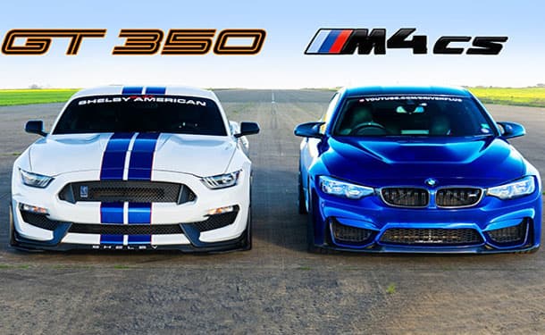 شاهد: من الأسرع.. BMW M4 أم شيلبي موستانج GT 350 القوية؟