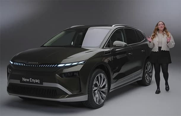 شاهد: الكشف عن الشكل الجديد المعدل من سكودا إنياك 2025 الكهربائية