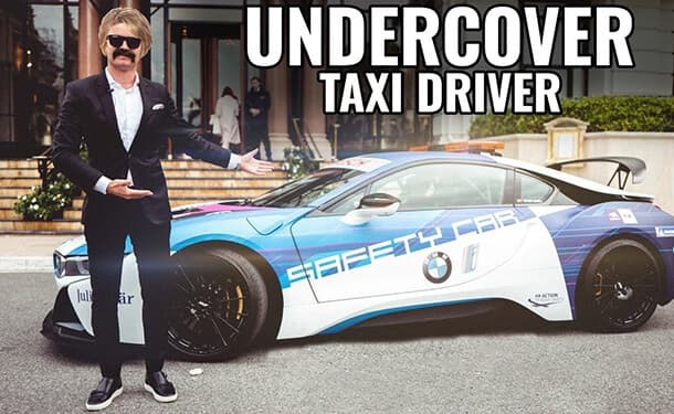 نكو روزوبرج سائق تاكسي لسيارة BMW i8