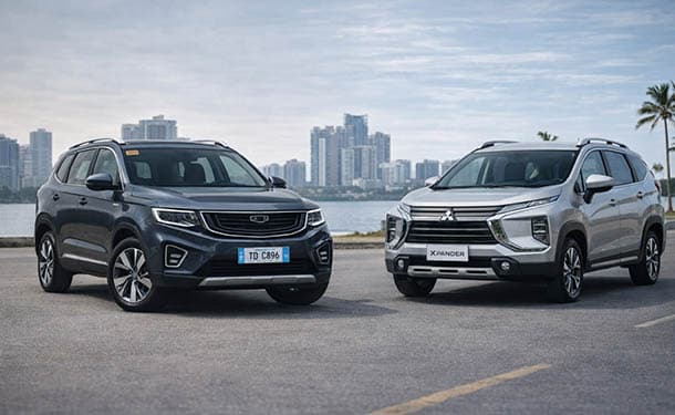 مقارنة بين جيلي أوكافانجو وميتسوبيشي إكسباندر.. من الأفضل للعائلات؟