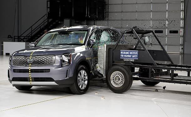 كيا تيلورايد في اختبارات الأمان الأمريكية