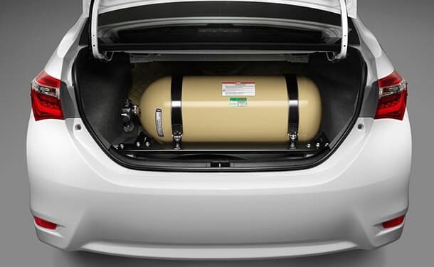 سيارة تعمل بالغاز الطبيعي