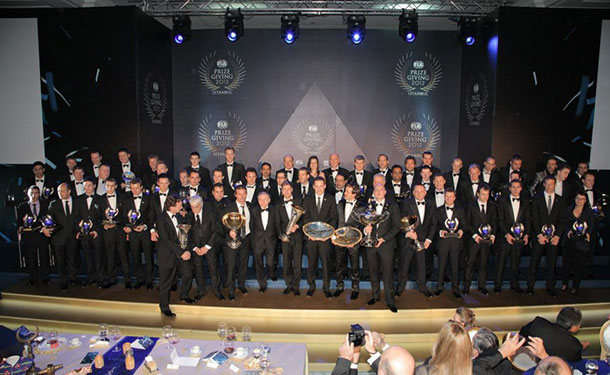 تكريم متسابقي السيارات الأفضل لعام 2012 فى الحفل السنوى لتوزيع الجوائز جالا باسطنبول