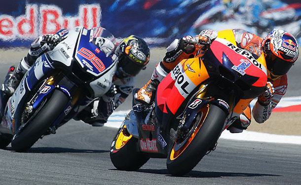 ستونر بطلاَ للجولة الأمريكية في MotoGP ولورينزو ثانياَ
