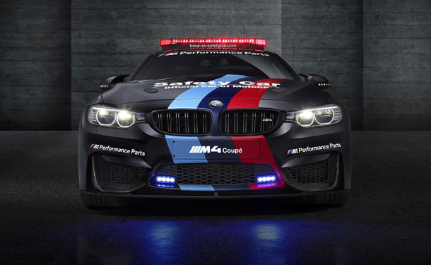 شاهد: BMW M4 كوبيه سيارة الأمان ببطولة MotoGP 2015