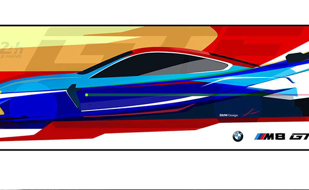 صورة تشويقية جديدة تطلقها BMW لسيارة السباقات M8 GTE