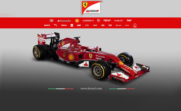 بالصور: الكشف الرسمي عن F14-T سيارة فريق فيرارى لفورمولا 1 2014