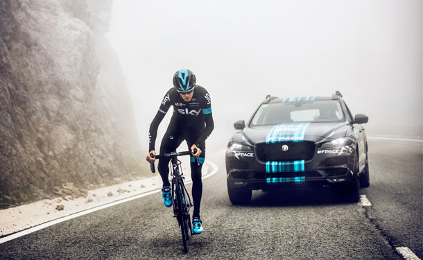 شاهد: نموذج جاجوار F-Pace يشارك في سباق Tour de France