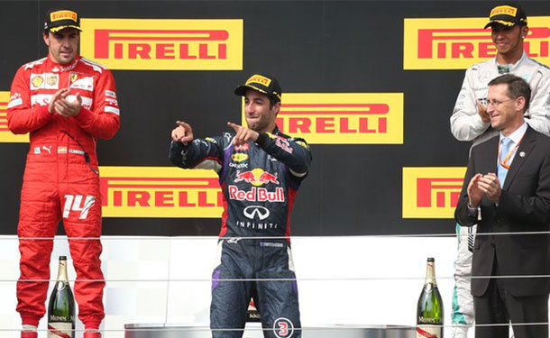 دانيل ريكاردو يفوز بسباق الجائرة الكبرى في المجر