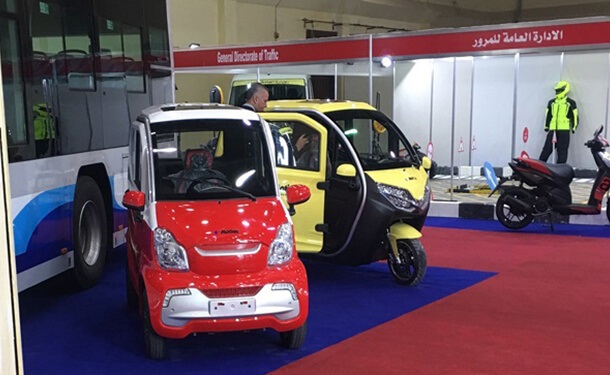 وزارة الإنتاج الحربي تقدم سيارة e-Motion الكهربائية