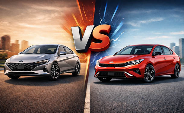 مقارنة بين هيونداي إلنترا CN7 وكيا سيراتو.. منافسة قوية في فئة السيدان